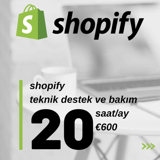 Shopify Teknik Destek ve Bakım (20 saat/ay)